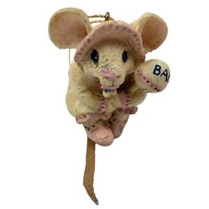 Baby's First Christmas Pink Girl Baby Mouse